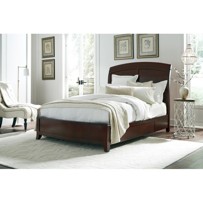 Modus Furniture - Brighton California King-Size Wood Storage Bed in Cinnamon - BR15D6