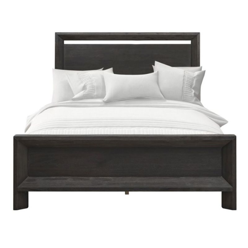 Modus Furniture - Chloe Queen-Size Solid Wood Bed in Basalt Grey - 3JU5H5_CLOSEOUT