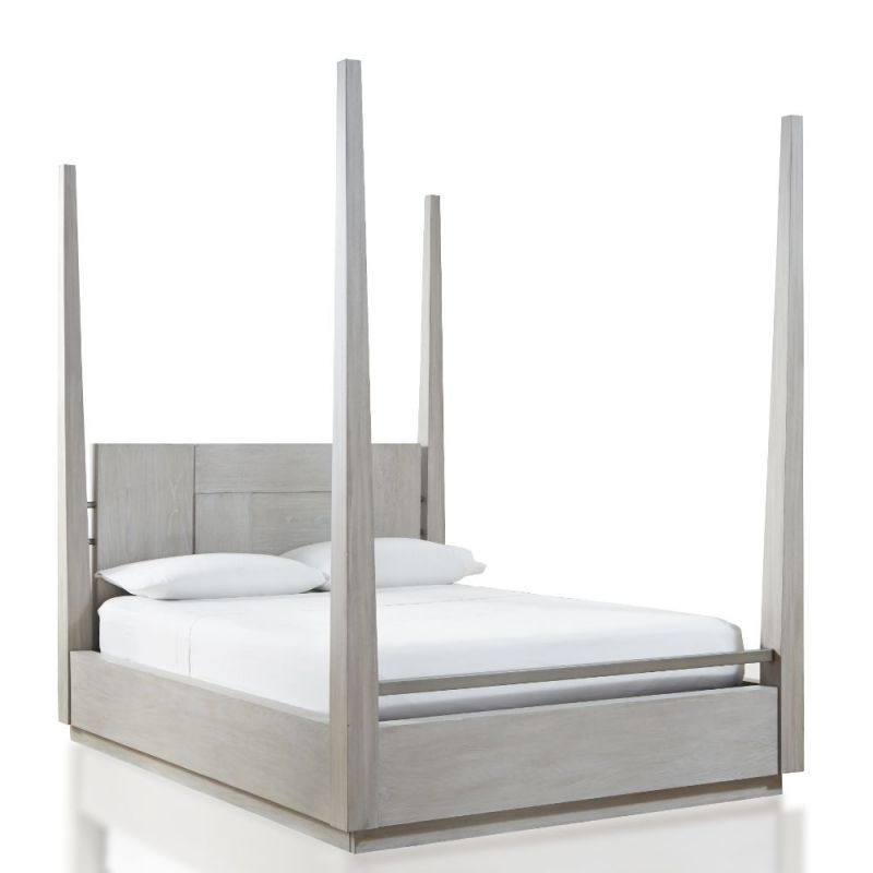 Modus Furniture - Destination California-King Poster Bed in Cotton Grey - DEZ7J6