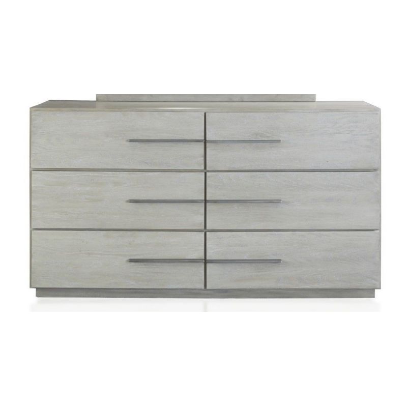 Modus Furniture - Destination Six Drawer Dresser in Cotton Grey - DEZ782