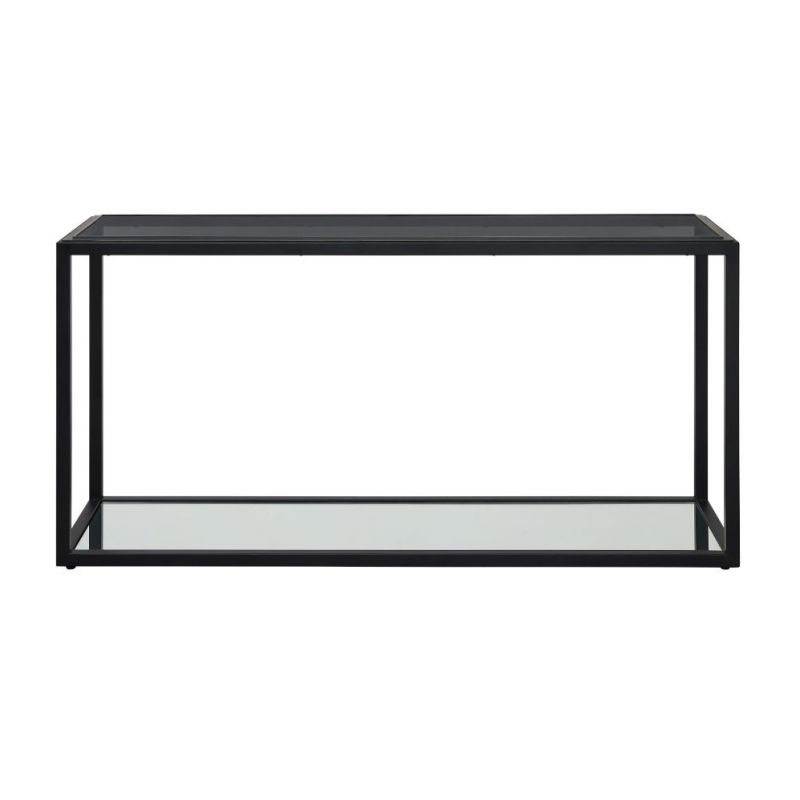 Modus Furniture - Ellis Smoked Glass and Stainless Steel Console Table - 9HQ423