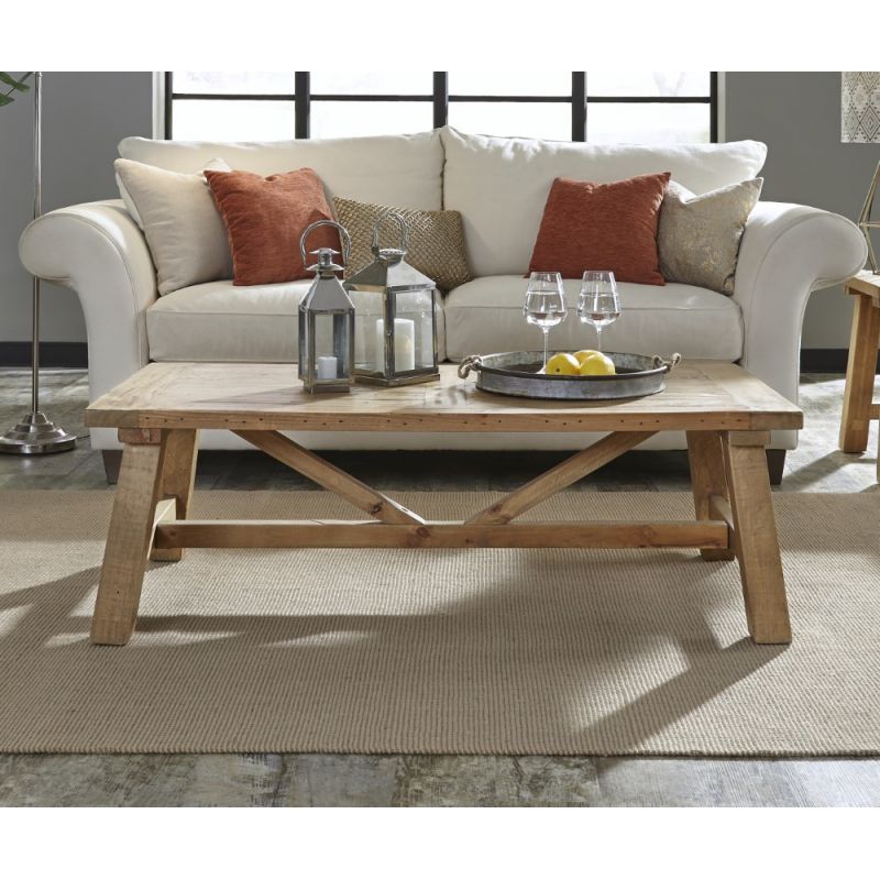 Modus Furniture - Harby Reclaimed Wood Rectangular Coffee Table in Rustic Tawny - 8W6821