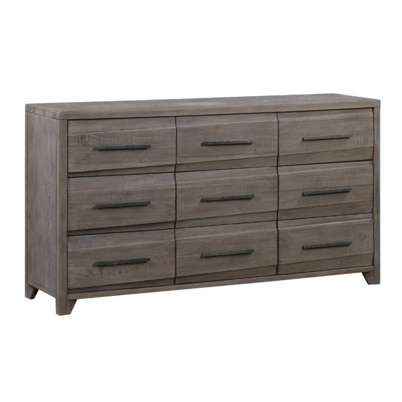 Modus Furniture - Hearst Solid Wood Nine-Drawer Dresser in Sahara Tan - 6VF382