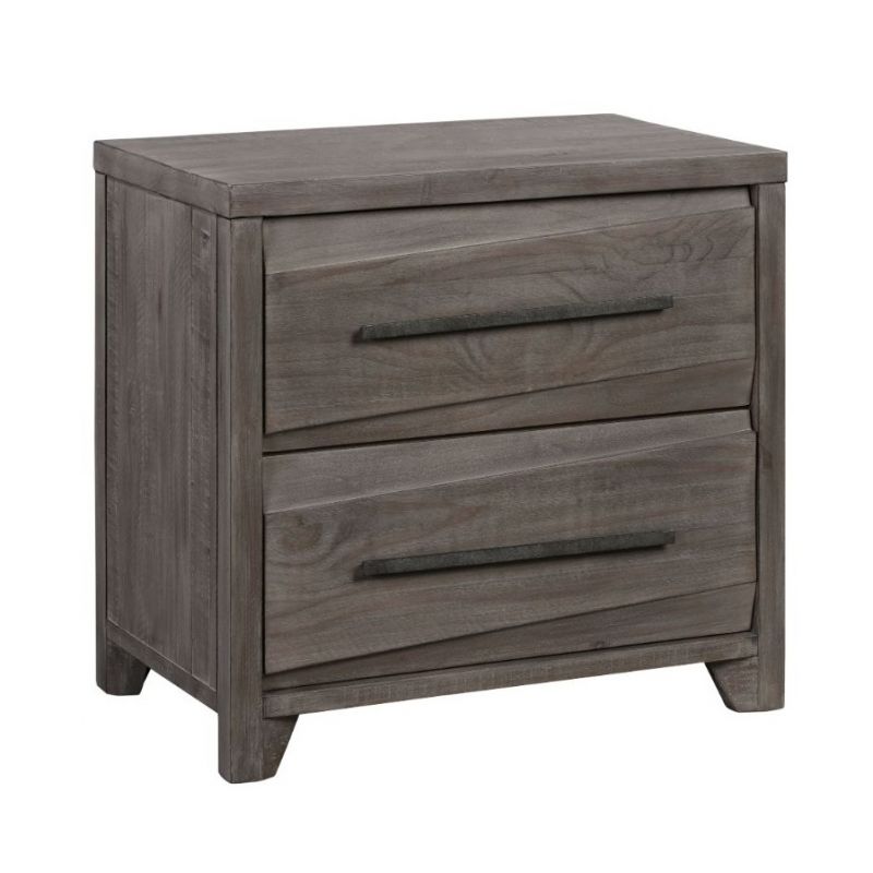 Modus Furniture - Hearst Solid Wood Two-Drawer Nightstand in Sahara Tan - 6VF381