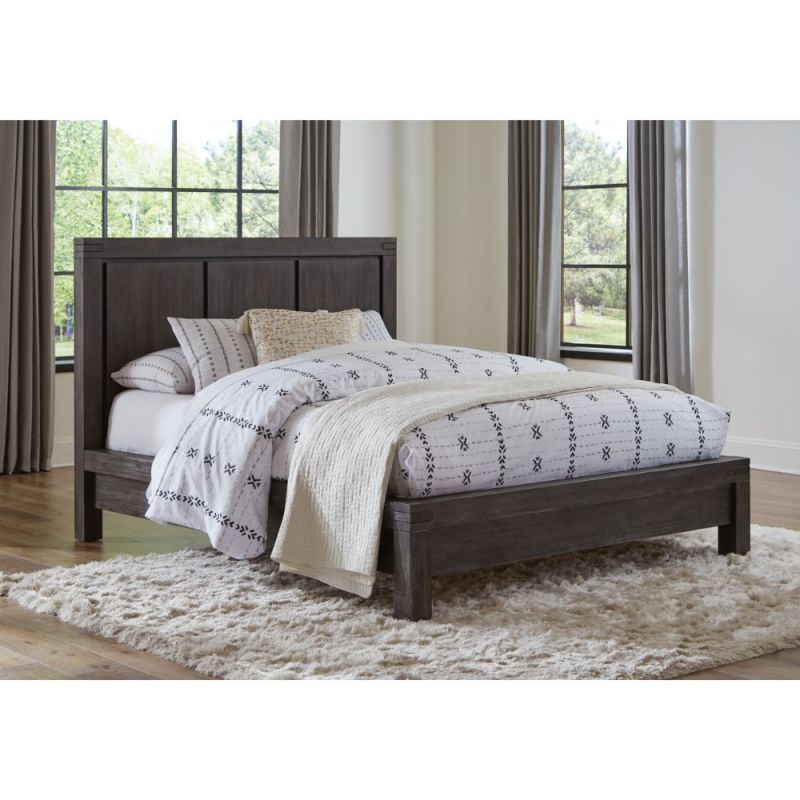 Modus Furniture - Meadow California King-Size Solid Wood Platform Bed in Graphite - 3FT3F6