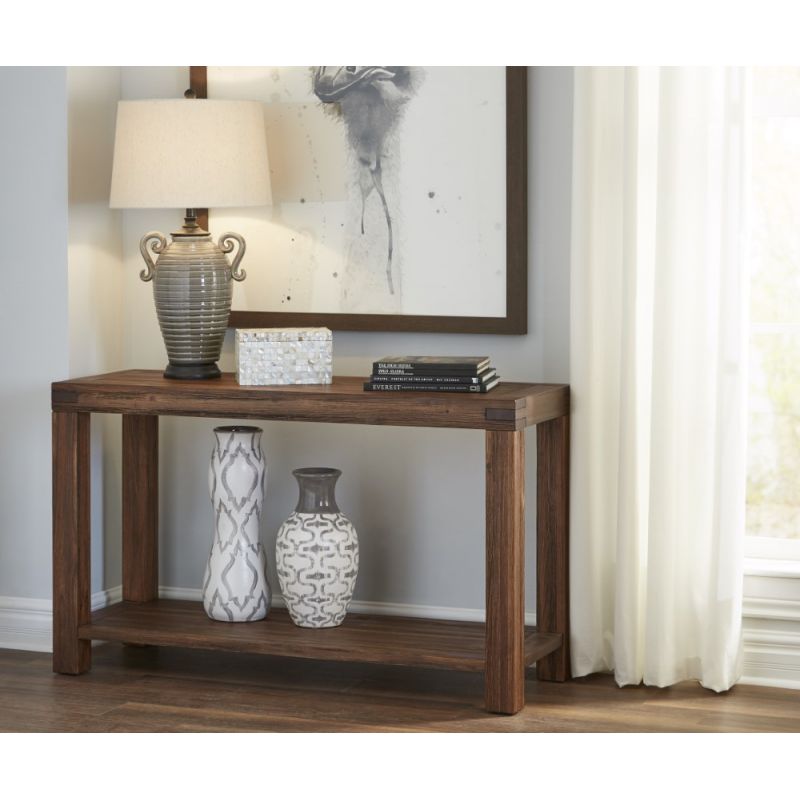 Modus Furniture - Meadow Solid Wood Console Table in Brick Brown - 3F4123