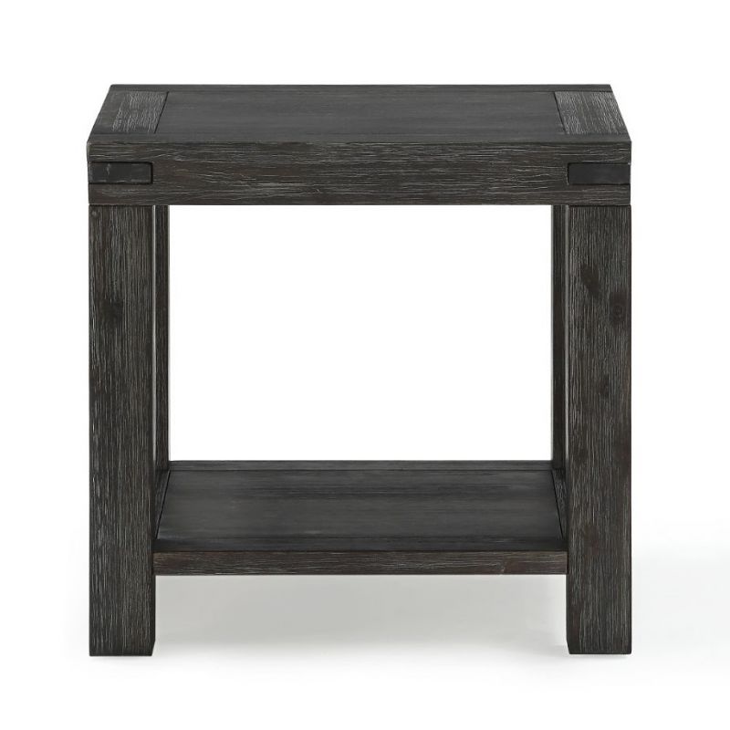 Modus Furniture - Meadow Solid Wood End Table in Graphite - 3FT322