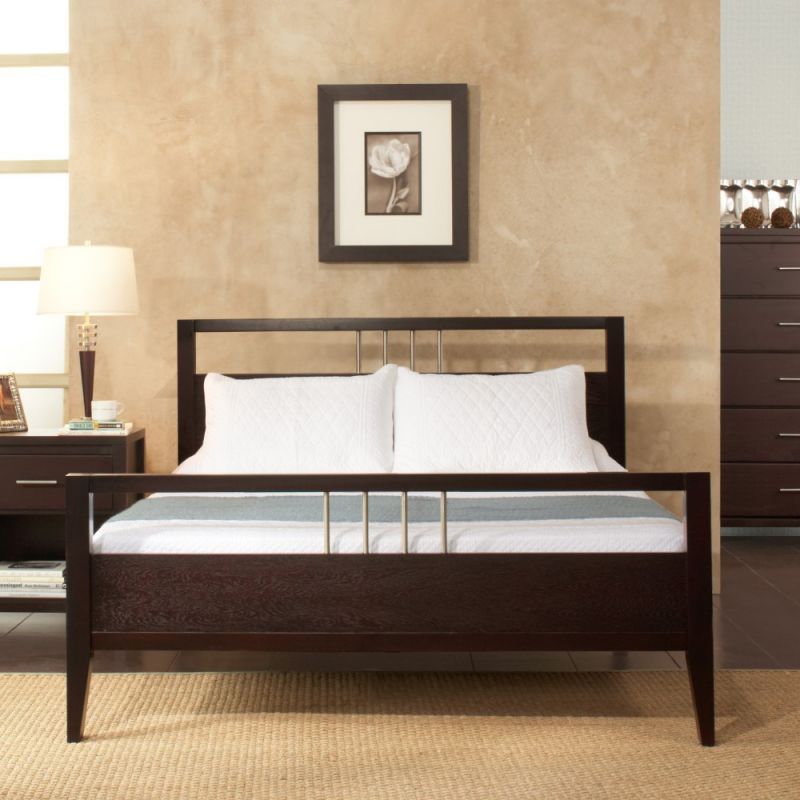 Modus Furniture - Nevis California King Size Platform Bed in Espresso - NV23F6