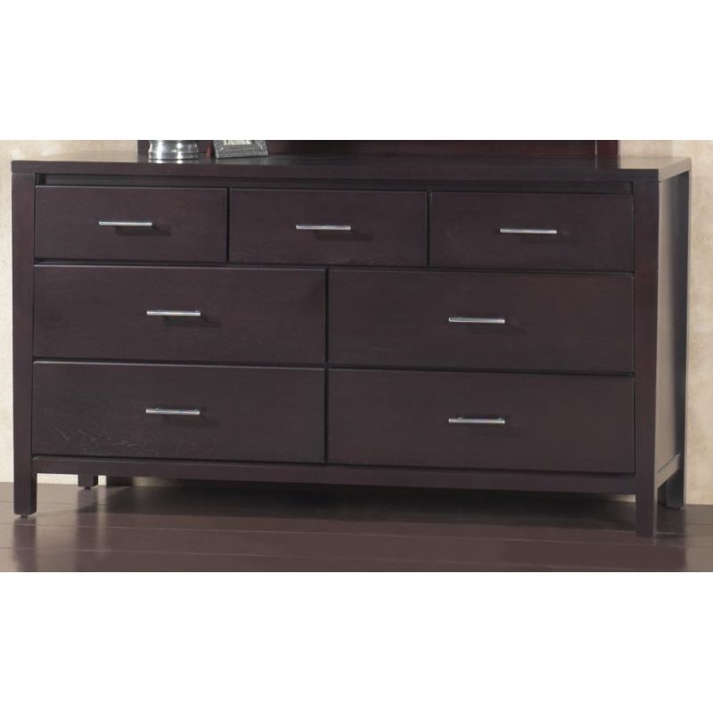 Modus Furniture - Nevis Seven Drawer Dresser in Espresso - NV2382