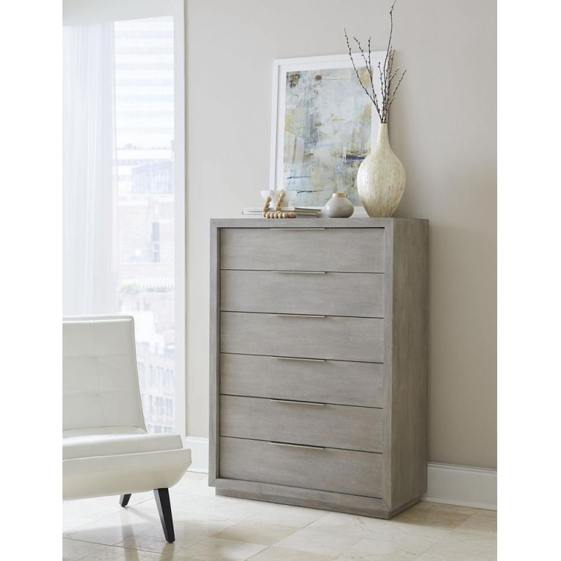 Modus Furniture - Oxford Six-Drawer Chest in Mineral - AZBX84