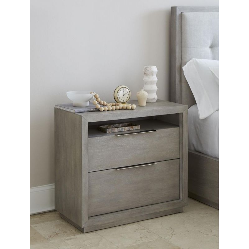 Modus Furniture - Oxford Two-Drawer Nightstand in Mineral - AZBX81
