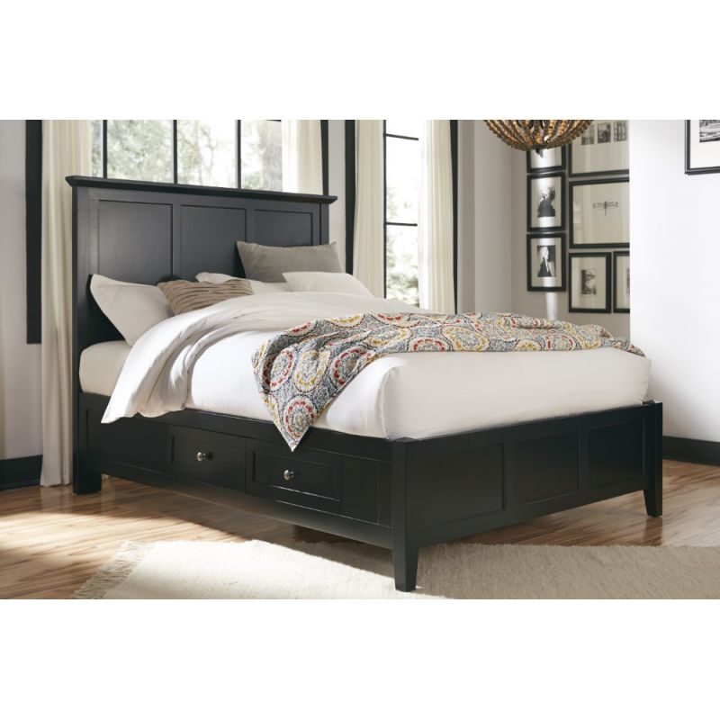 Modus Furniture - Paragon Full-size Four Drawer Storage Bed in Black - 4N02D4