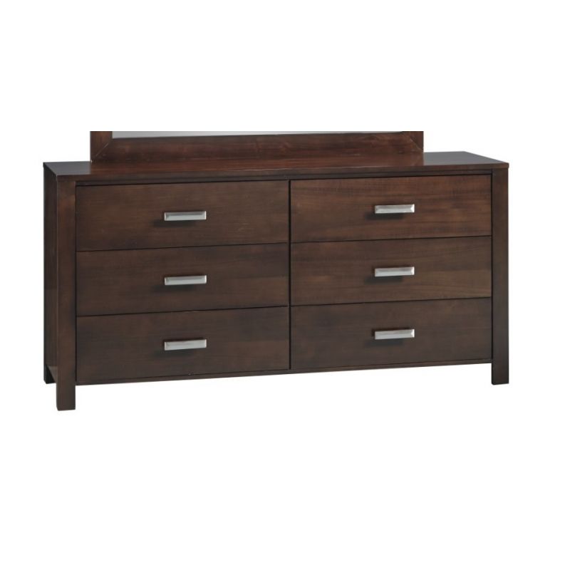 Modus Furniture - Riva Six Drawer Dresser in Chocolate Brown - RV2682