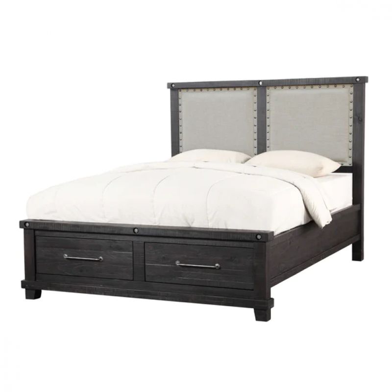 Modus Furniture - Yosemite California King-size Upholstered Footboard Storage Bed in Cafe - 7YC9S6