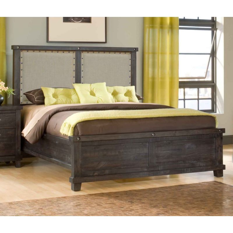 Modus Furniture - Yosemite Full-size Upholstered Panel Bed in Cafe_CLOSEOUT