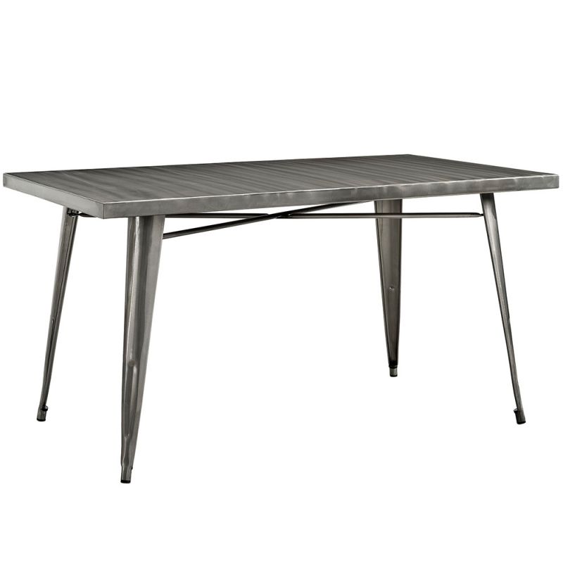 Modway - Alacrity Rectangle Metal Dining Table - EEI-2033-GME