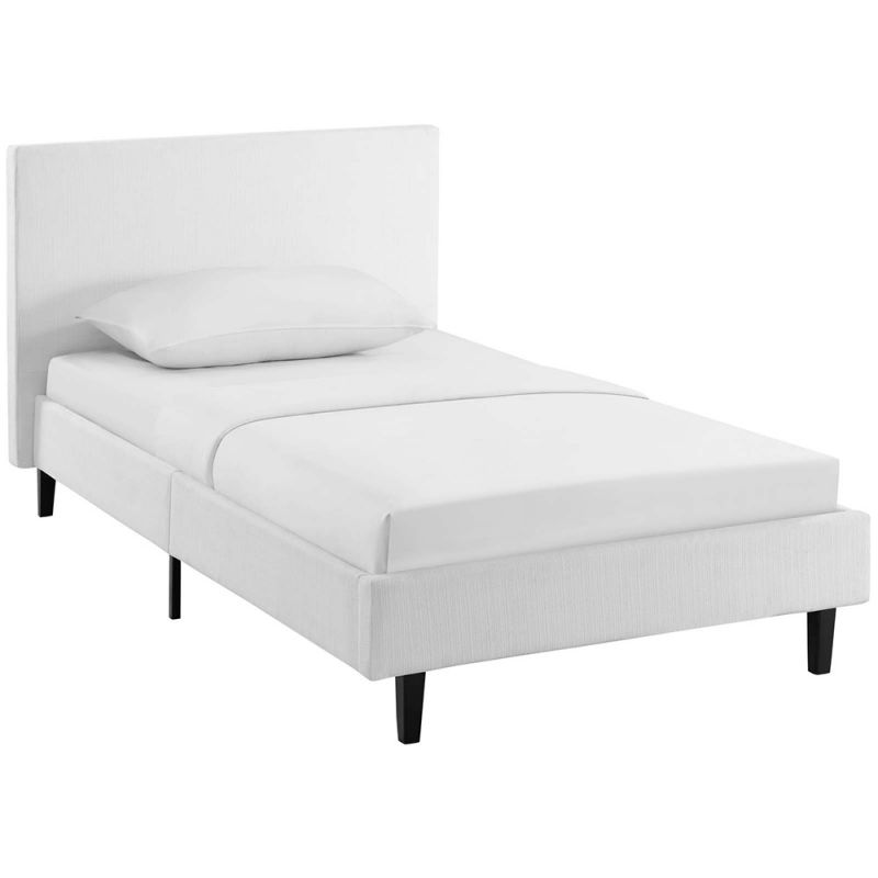 Modway - Anya Twin Fabric Bed - MOD-5416-WHI