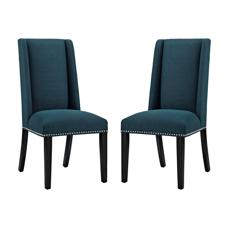 Modway - Baron Dining Chair Fabric (Set of 2) - EEI-2748-AZU-SET