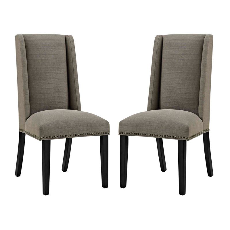 Modway - Baron Dining Chair Fabric (Set of 2) - EEI-2748-GRA-SET