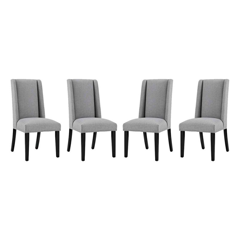 Modway - Baron Dining Chair Fabric (Set of 4) - EEI-3503-LGR