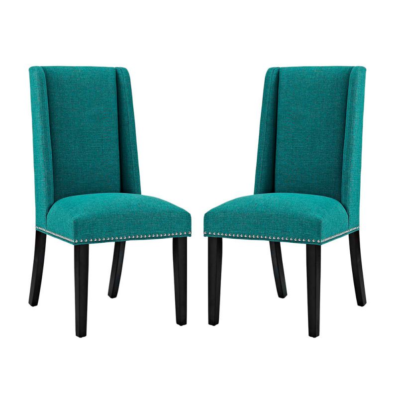 Modway - Baron Dining Chair Fabric (Set of 2) - EEI-2748-TEA-SET