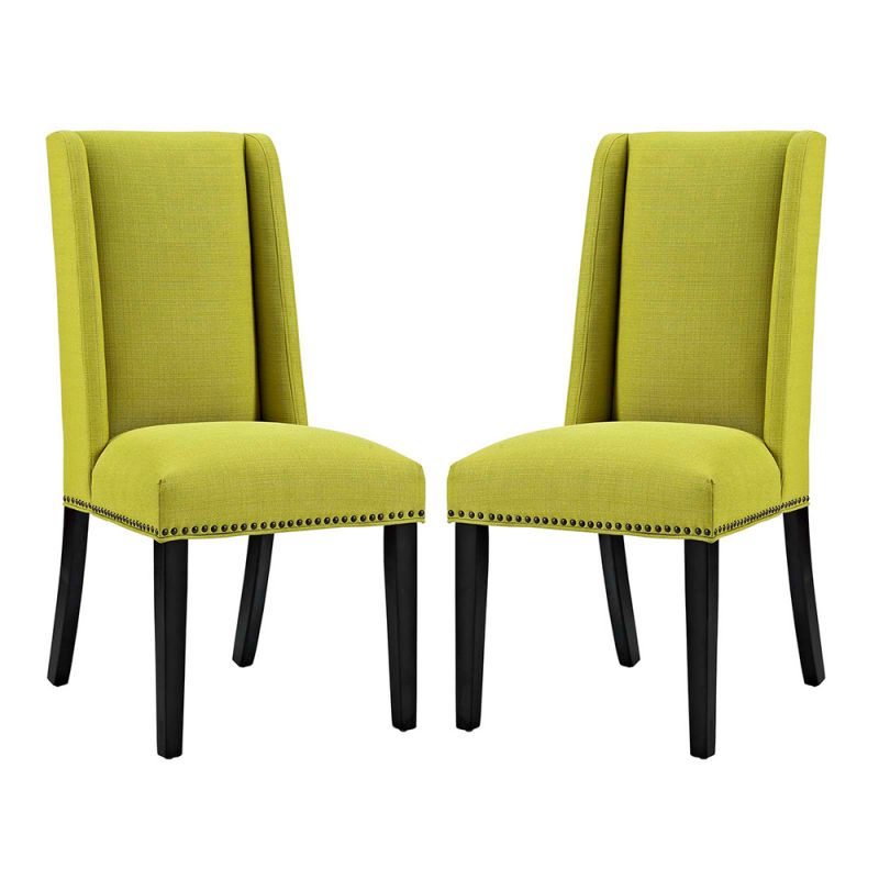 Modway - Baron Dining Chair Fabric (Set of 2) - EEI-2748-WHE-SET