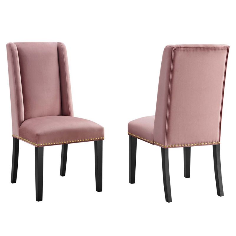 Modway - Baron Performance Velvet Dining Chairs - (Set of 2) - EEI-5012-DUS