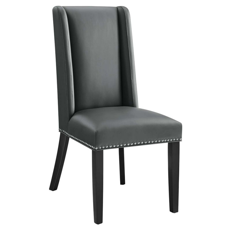 Modway - Baron Vegan Leather Dining Chair - EEI-2232-GRY