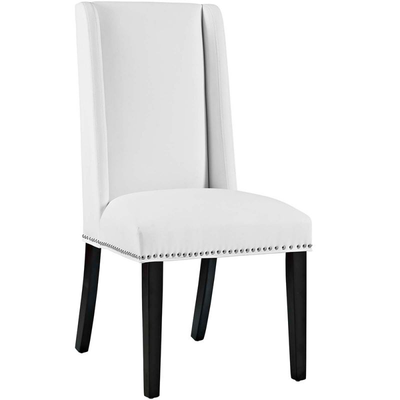 Modway - Baron Vegan Leather Dining Chair - EEI-2232-WHI