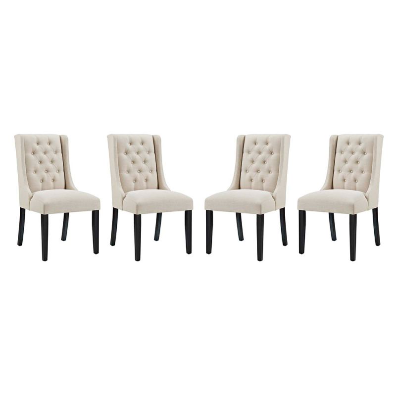 Modway - Baronet Dining Chair Fabric (Set of 4) - EEI-3558-BEI