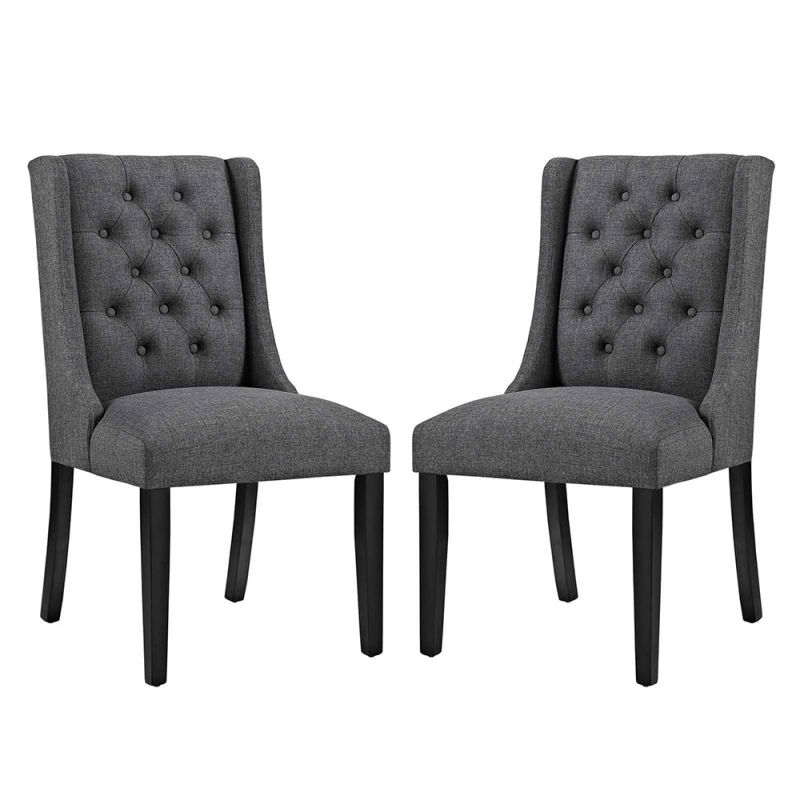 Modway - Baronet Dining Chair Fabric (Set of 2) - EEI-3557-GRY