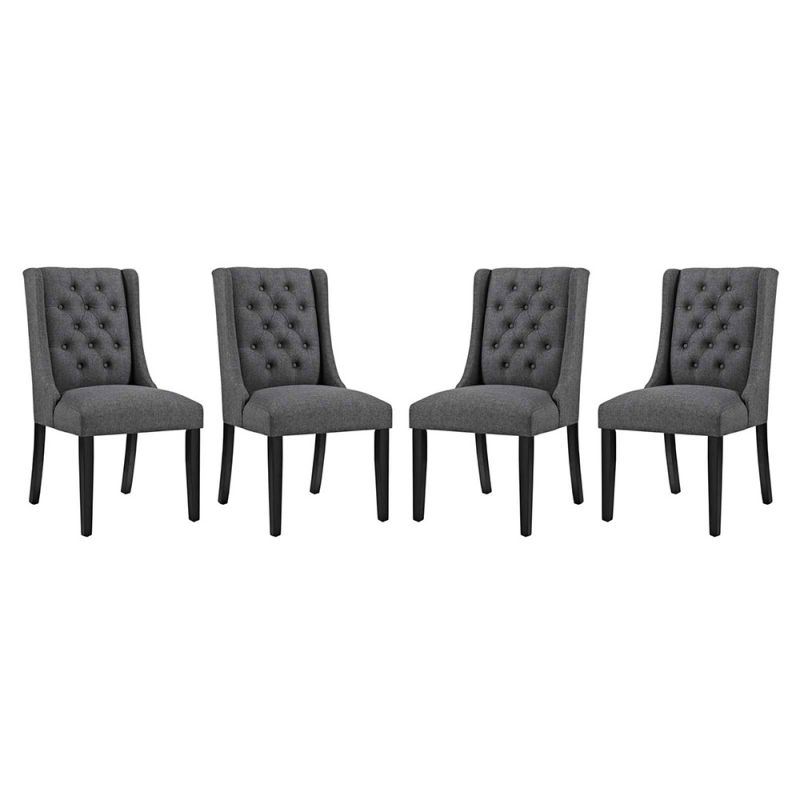 Modway - Baronet Dining Chair Fabric (Set of 4) - EEI-3558-GRY