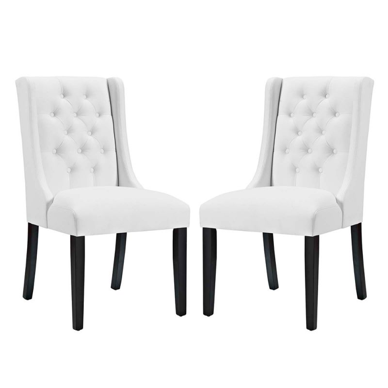 Modway - Baronet Dining Chair Vinyl (Set of 2) - EEI-3555-WHI
