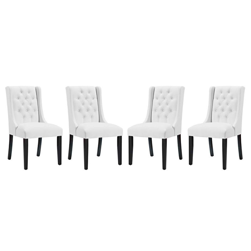 Modway - Baronet Dining Chair Vinyl (Set of 4) - EEI-3556-WHI