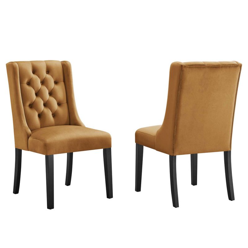 Modway - Baronet Performance Velvet Dining Chairs - (Set of 2) - EEI-5013-COG