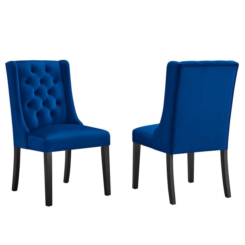 Modway - Baronet Performance Velvet Dining Chairs - (Set of 2) - EEI-5013-NAV