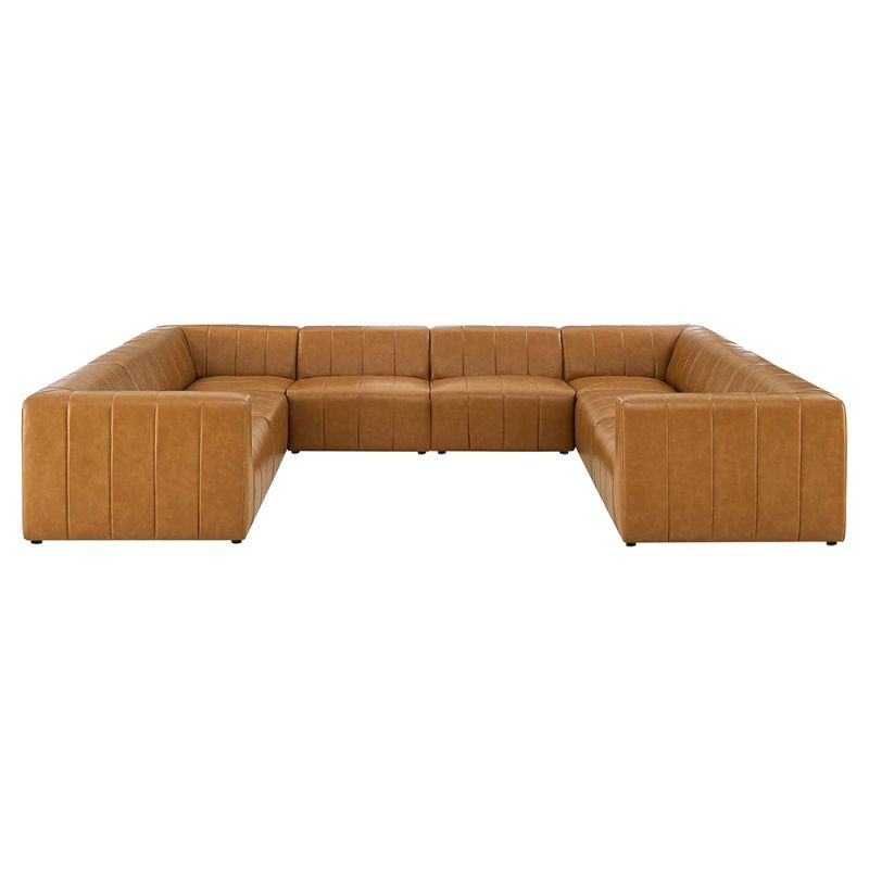 Modway - Bartlett Vegan Leather 8-Piece Sectional Sofa - EEI-4536-TAN