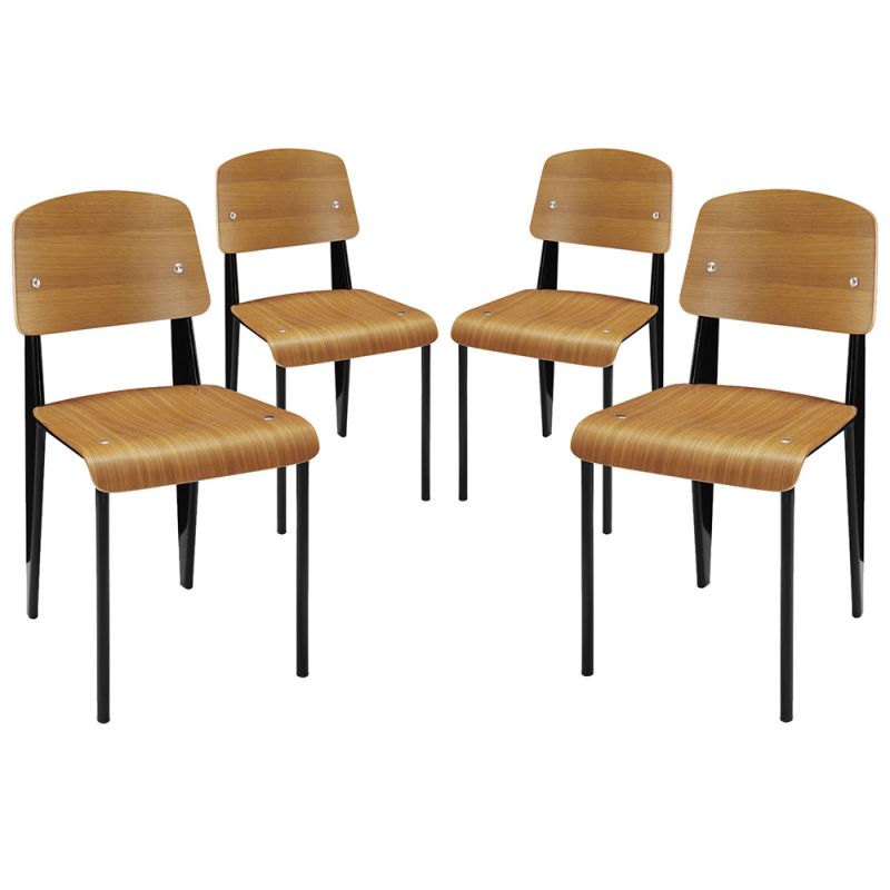 Modway - Cabin Dining Side Chair (Set of 4) - EEI-1263-WAL