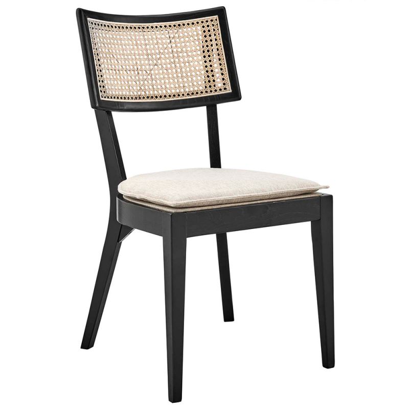 Modway - Caledonia Wood Dining Chair - EEI-4648-BLK-BEI