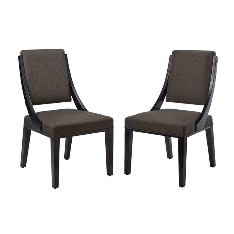 Modway - Cambridge Upholstered Fabric Dining Chairs - (Set of 2) - EEI-4553-GRY