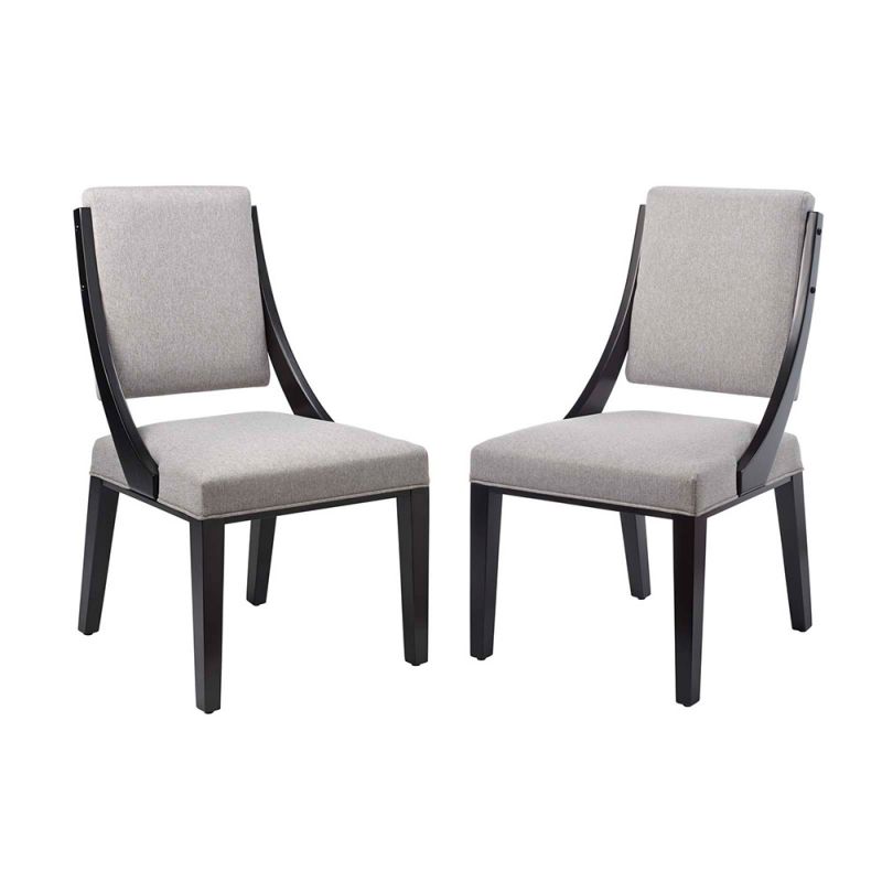 Modway - Cambridge Upholstered Fabric Dining Chairs - (Set of 2) - EEI-4553-LGR