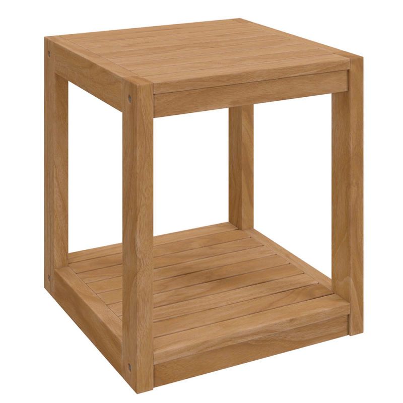 Modway - Carlsbad Teak Wood Outdoor Patio Side Table - EEI-5607-NAT