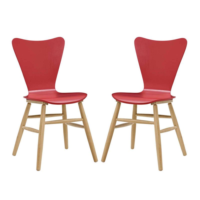 Modway - Cascade Dining Chair (Set of 2) - EEI-3476-RED