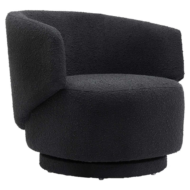 Modway - Celestia Boucle Fabric Swivel Chair - EEI-6357-BLK