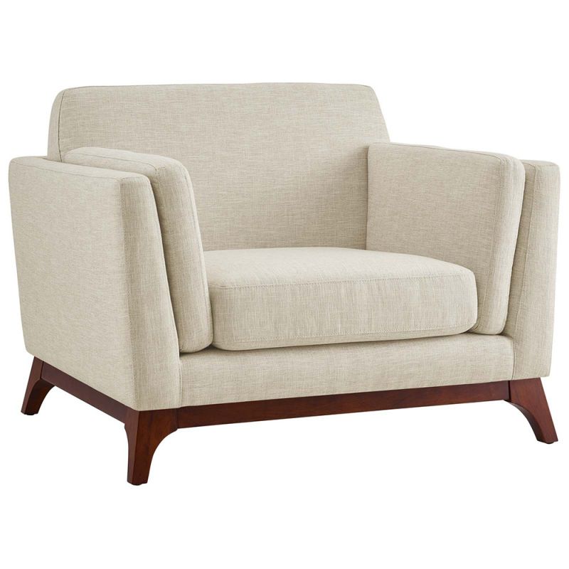 Modway - Chance Upholstered Fabric Armchair - EEI-3063-BEI