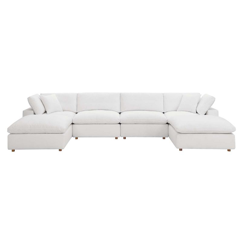 Modway - Commix Down Filled Overstuffed 6-Piece Sectional Sofa - EEI-3362-PUW