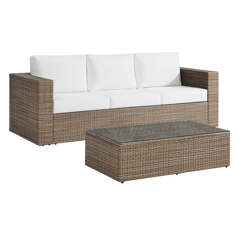 Modway - Convene Outdoor Patio Outdoor Patio 2-Piece Furniture Set - EEI-6333-CAP-WHI