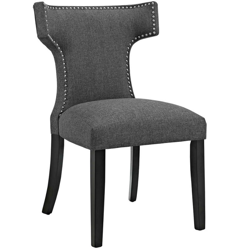 Modway - Curve Fabric Dining Chair - EEI-2221-GRY