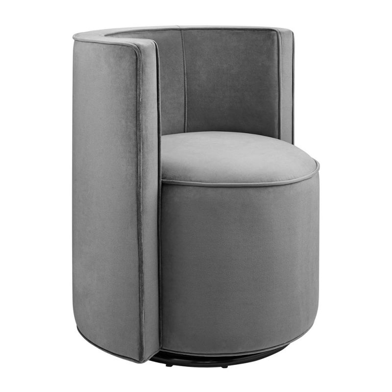Modway - Della Performance Velvet Fabric Swivel Chair - EEI-6222-GRY