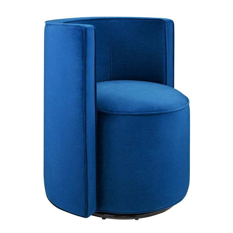 Modway - Della Performance Velvet Fabric Swivel Chair - EEI-6222-NAV
